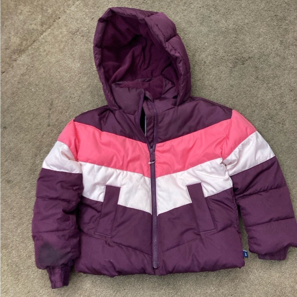 Kids' Purple and Pink Hooded Jacket